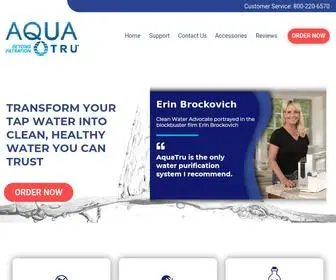 Aquatruwater.com(AquaTru Countertop Reverse Osmosis Water Filter) Screenshot