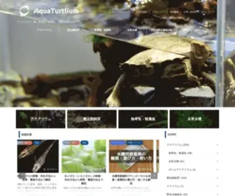 Aquaturtlium.com(アクアリウムや亀・爬虫類、熱帯魚、水草、両生類など) Screenshot