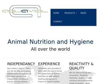 Aquavial.com(Animal Nutrition and Hygiene) Screenshot