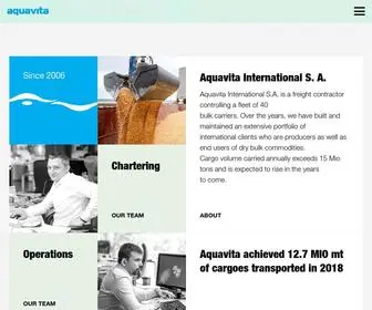 Aquavitainternational.com(Aquavita International S.A) Screenshot