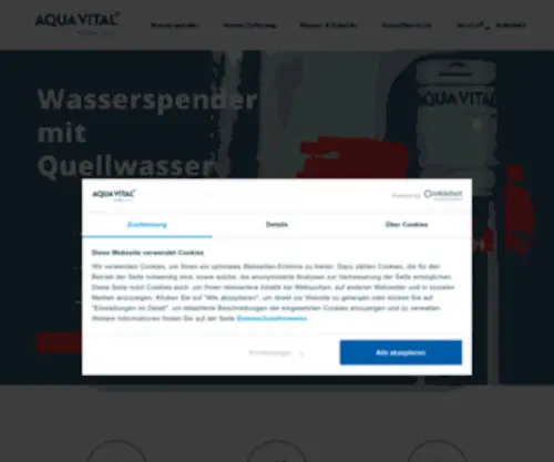 Aquavital.de(Wasserspender mit Premium Quellwasser) Screenshot