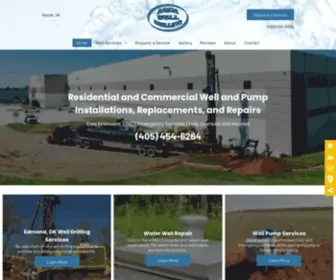 Aquawelldrillingok.com(Well Drilling Services Edmond) Screenshot