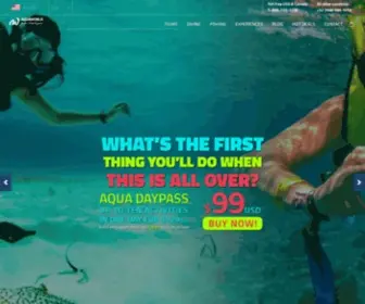 Aquaworld.com.mx(Cancun Diving) Screenshot