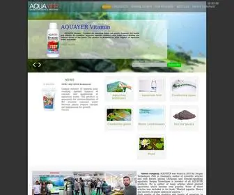 Aquayer.com(Products for aquarium) Screenshot