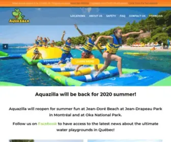 Aquazilla.com(Aquazilla, le terrain de jeu ultime sur l’eau au Québec) Screenshot