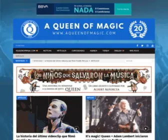 Aqueenofmagic.com(A Queen Of Magic) Screenshot