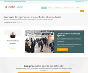 Aquelleheure.com(Agences évènementielles et Venue Finder) Screenshot