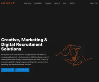Aquent.co.uk(Creative & Digital Recruitment Agency) Screenshot