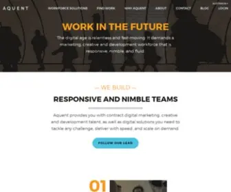 Aquent.com.au(We are a global workforce solutions company) Screenshot