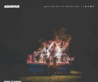 Aqueousband.com(Groovy rock band) Screenshot