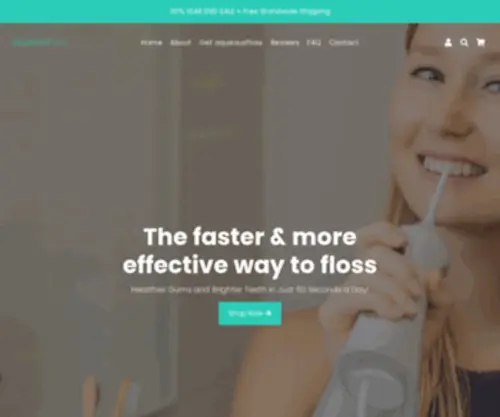 Aqueousfloss.com(Create an Ecommerce Website and Sell Online) Screenshot