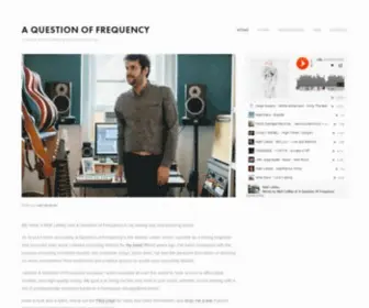 Aquestionoffrequency.com(A Question of Frequency) Screenshot