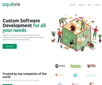 Aquevix.com(Aquevix is an award winning software development company) Screenshot