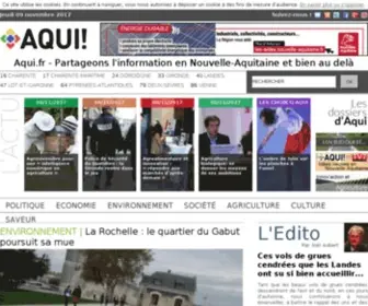 Aqui.fr(Partageons l'information en Nouvelle) Screenshot
