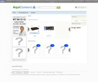 Aquicomercio.es(Operador de Inernet Fibra Wifi Antenas Receptores TDT Satelite Television Tarragona) Screenshot