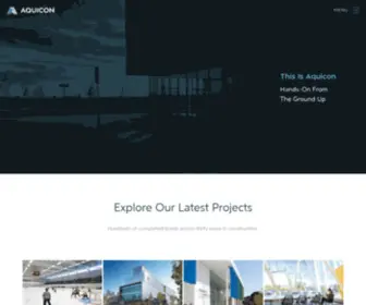 Aquicon.com(Aquicon Construction) Screenshot