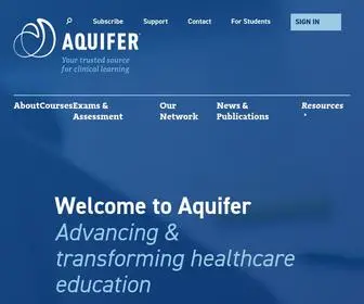 Aquifer.org(Your Trusted Source for Clinical Learning) Screenshot