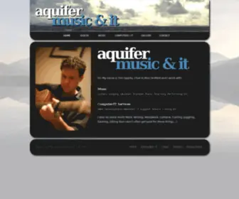 Aquifermusic.co.uk(Music, IT, and Web Development) Screenshot