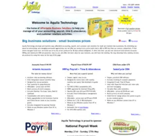 Aquilatechnology.com(The easy accounting software) Screenshot