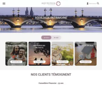 Aquilogia-Patrimoine.fr(Gestion Patrimoine Bordeaux) Screenshot