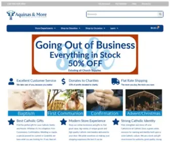 Aquinasandmore.com(The Catholic Store to Shop Faithful Gifts & Books) Screenshot
