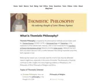 Aquinasonline.com(Thomistic Philosophy Page) Screenshot