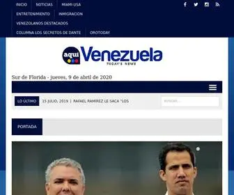 Aquivenezuela.com(Aquí Venezuela) Screenshot