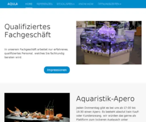 Aqula.ch(Zürich) Screenshot