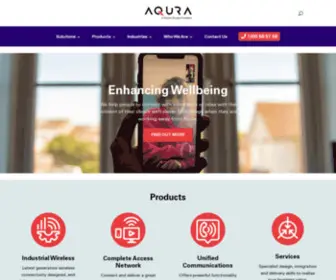 Aqura.com.au(ICT & Communications Solutions) Screenshot