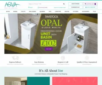 Aqva.co.uk(AQVA Bathrooms) Screenshot