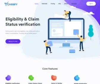 Aqverify.com(AQVerify's insurance verification software) Screenshot