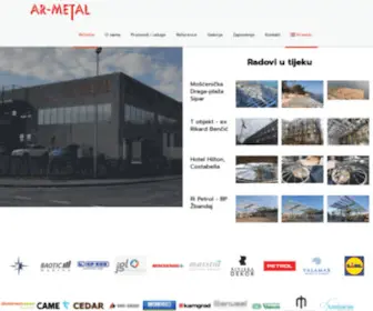 AR-Metal.hr(čelične konstrukcije) Screenshot