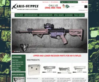 AR15-Supply.com(AR15 Upper and Lower Receiver Parts online store) Screenshot