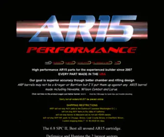 AR15Performance.com(AR Performance) Screenshot