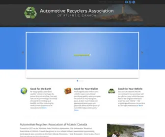 Araac.ca(Automotive Recyclers Association of Atlantic Canada) Screenshot