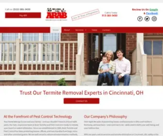 Arab-Cincy.com(Arab Termite & Pest Control) Screenshot