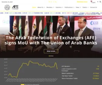 Arab-Exchanges.org(Arab Federation of Capital Markets) Screenshot