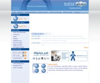 Arabbank.com.qa(Arab Bank) Screenshot