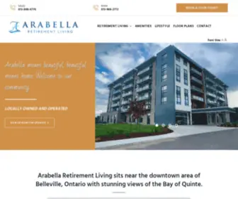 Arabellaretirement.ca(Arabella Retirement Living) Screenshot