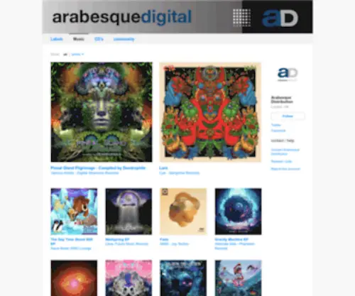 Arabesquedistribution.com(Arabesque Distribution) Screenshot