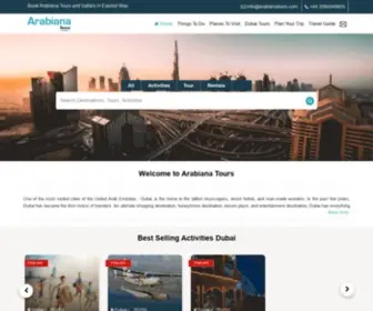 Arabianatours.com(Arabiana Tours) Screenshot