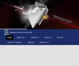 Arabianextrusion.com(Arexco) Screenshot