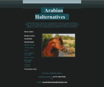 Arabianhalternatives.com(Arabian Halternatives) Screenshot