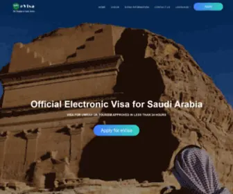 Arabianvisa.org(Visa Saudi Arabia Online) Screenshot