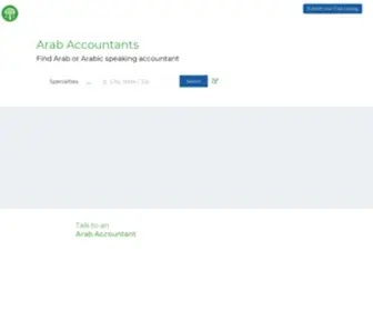 Arabicaccountants.com(Find Top Arabic Accountant and CPA) Screenshot