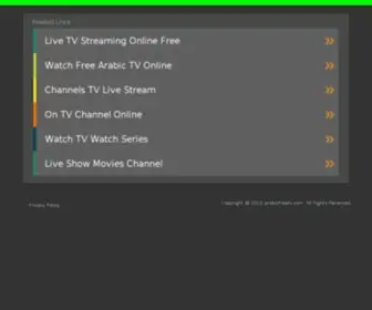 ArabicFreetv.com(Arabic Free TV Channels Live) Screenshot