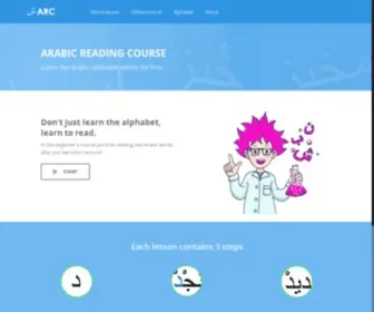 Arabicreadingcourse.com(A free online course) Screenshot