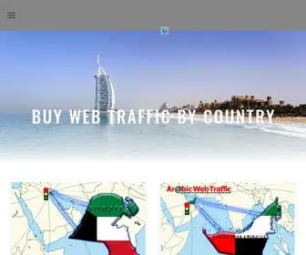 Arabicwebtraffic.com(Web Traffic for Arabic Countries) Screenshot