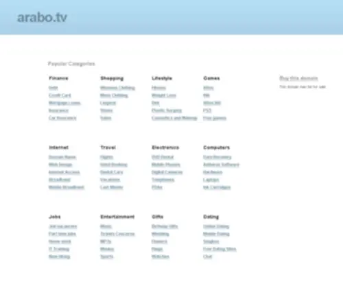Arabo.tv(De beste bron van informatie over arabo) Screenshot