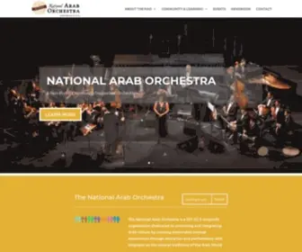 Araborchestra.org(National Arab Orchestra) Screenshot